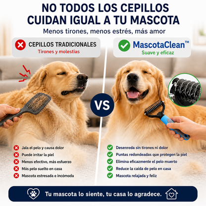 MascotaClean™ | Cepillo Deslanador para Perros y Gatos